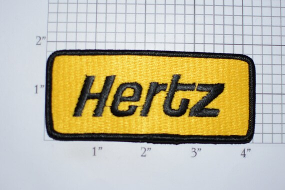 Hertz RARE Iron-on Vintage Embroidered Clothing Patch for - Etsy Ireland