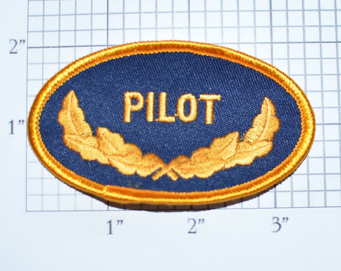 Pilot Uniform Shirt Wings Iron-on Patch Embroidered Patch Vintage Patch Sewing Applique Shirt Patch Jacket Patch DIY Clothing Patch e32p