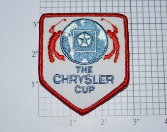 The Chrysler Club RARE Iron-On Vintage Embroidered Clothing Patch Emblem Sports Collectible Souvenir Senior PGA Golf Tour Championship Event