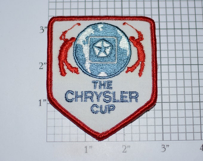 The Chrysler Club RARE Iron-On Vintage Embroidered Clothing Patch Emblem Sports Collectible Souvenir Senior PGA Golf Tour Championship Event