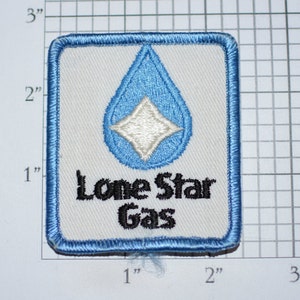 Lone Star Gas (Texas) Vintage Iron-on Embroidered Clothing Patch for Employee Uniform Shirt Jacket Vest Insignia Logo Emblem Meter Reader