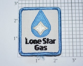 Lone Star Gas (Texas) Vintage Iron-on Embroidered Clothing Patch for Employee Uniform Shirt Jacket Vest Insignia Logo Emblem Meter Reader