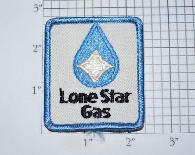Lone Star Gas (Texas) Vintage Iron-on Embroidered Clothing Patch for Employee Uniform Shirt Jacket Vest Insignia Logo Emblem Meter Reader