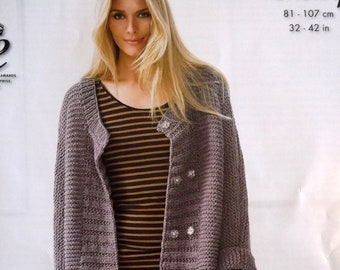 INSTANT DOWNLOAD PDF, Knitted Womens Chunky Sweater Pattern, Digital File Knitted Pattern - Over Sized Sweater, Winter wear, Loose Knit Top