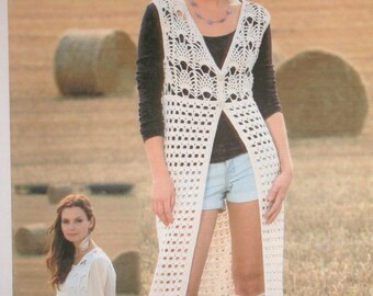 INSTANT DOWNLOAD PDF,  Womans Light Weight Sweater, 2 designs, Jacket, crochet coat, Sweater Coat, Digital File Pattern