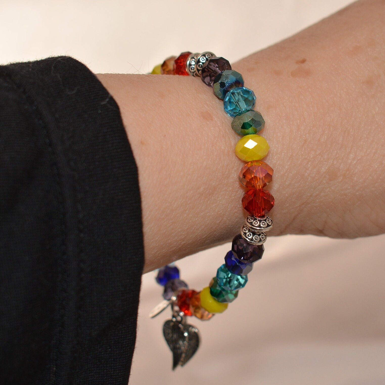 Rainbow Bridge Bracelet Pet Loss Bracelet Paw Print Charm Etsy