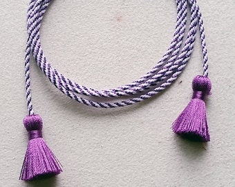 Tie Tassel - 12", 24", 36" Purple Art Silk Pom Pom for christams gift box, wedding cake decor