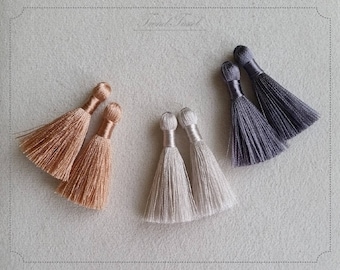 20% al por mayor 40 piezas - 1.6 "nudo largo, artículos de tassel de seda de arte en diy hecho a mano para joyería