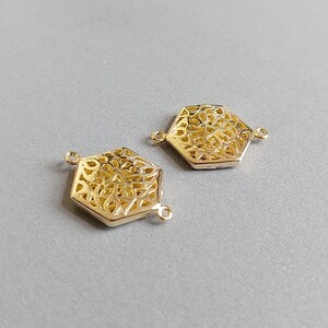 2 PCS EM0040-MG Twisted Hoop ring connector supply for girl tassel earrings necklace pendant bracelet charm 16.5 mm matte gold plated
