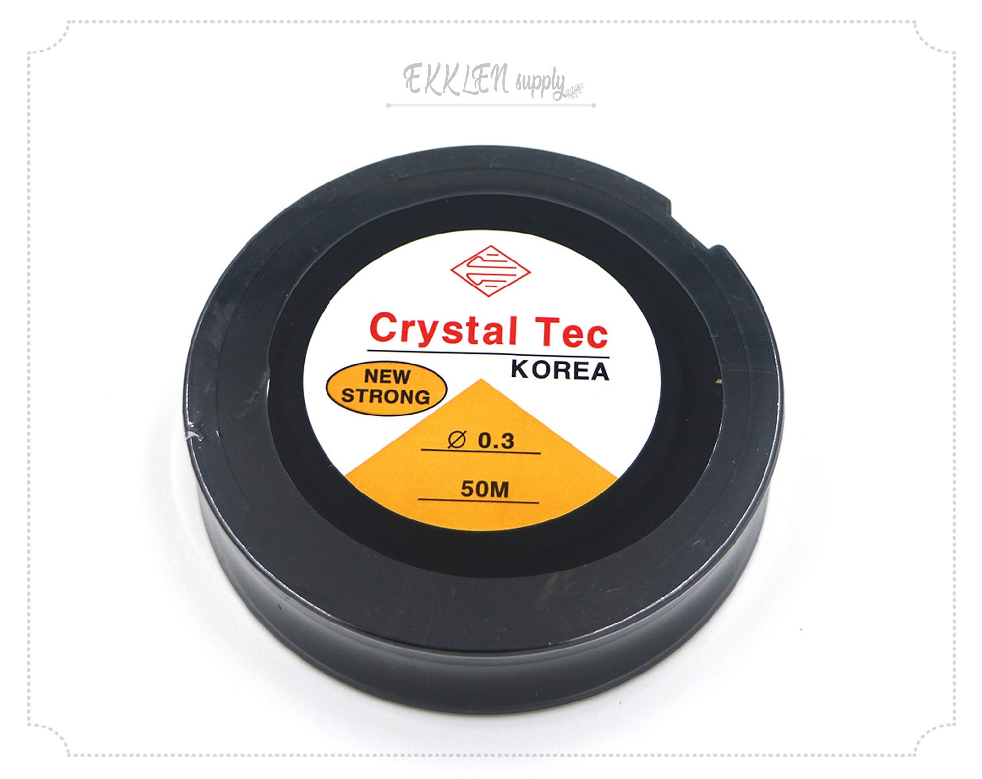 Spool 50m Clear 0.3mm Crystal Tec, Elastic Cord, Beading Thread, Stretch  String for Bracelet EB0038 