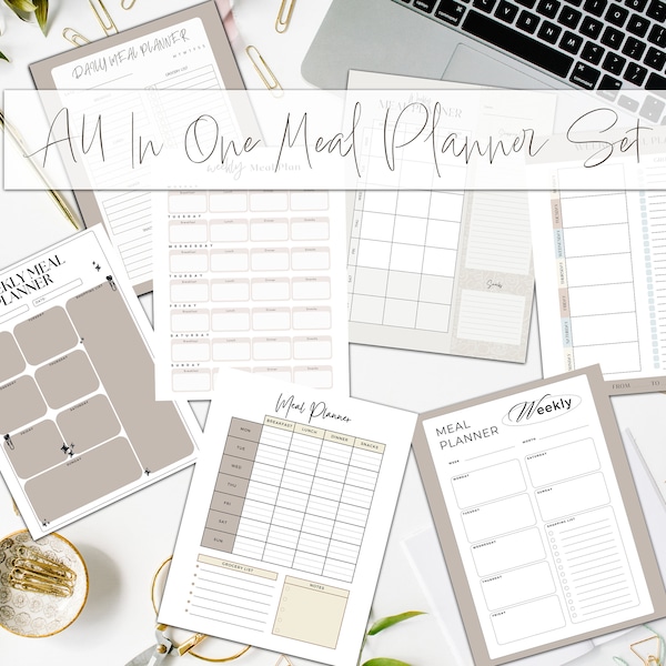 All in One Meal Planner Bundle! A great deal on sale!