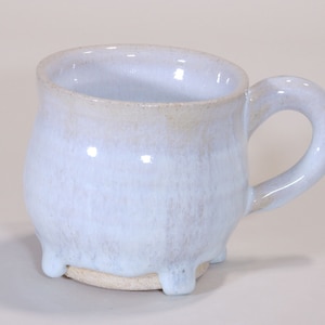 Small Pearly Blue Handmade Ceramic Mug