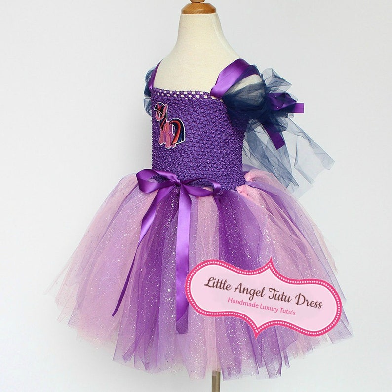 Twilight Costume Birthday Party Dress My Little Pony Twilight Sparkle Twilight Sparkle Tutu Dress Christmas Girls MLP Fancy Dress