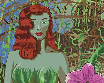 Poison Ivy's Freedom (Escape) Fine Art Poster Print