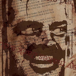 Homage to The Shining by Stanley Kubrick Poster, horror, here&#39;s johnny, stephen king, stanley kubrick, fandom, home decor