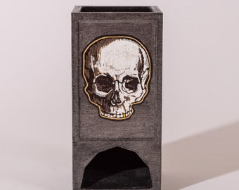 Skull Dice Tower, Rolling Tower, Tabletop Gaming, RPG, Dice, DnD, d20, handmade