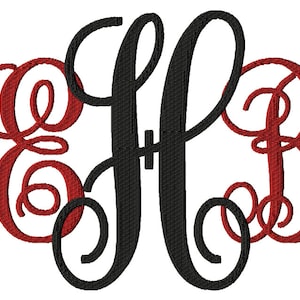 Fill Stitch Monogram Font Embroidery Font Machine Embroidery Design Fonts For Instant Download - 6 Sizes
