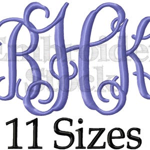 Interlocking Fonts Machine Embroidery Fonts - Machine Embroidery Designs Monogram Embroidery Fonts Embroidery Monogram Fonts For Embroidery