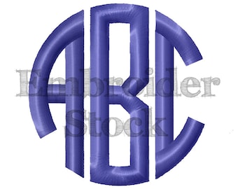 Brother Block Font Machine Embroidery Font Design Includes PES Jef Hus Exp Dst Vip Vp3 Xxx - 4 Sizes