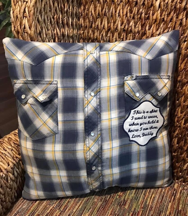Memory Pillows Loved Ones Clothing Etsy