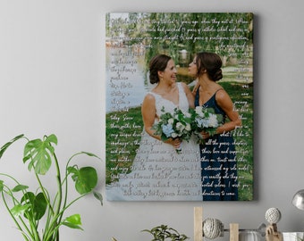 MOH Speech Canvas print/ Maid of Honor Speech Canvas / Matron of Honor Canvas. BFFs canvas Best friend canvas/ Sister's wedding gift