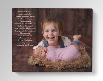Custom poem print canvas / Kids room wall decor for siblings / sisters poem print / brothers poem print canvas / Keepsake print for children