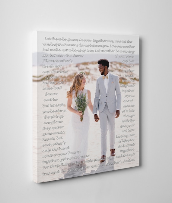 Wedding Anniversary Song Print on Canvas. First Anniversary Gift for  Husband. Birthday Gift. Wedding Song Lyrics Print Art Modern Canvas Lab -  Etsy