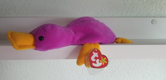 magenta platypus beanie baby