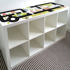 Wegsticker "RIDE on City": 146,5 x 39 cm. Geschikt voor Ikea KALLAX-opberger\zie foto\ - Meubels niet inbegrepen