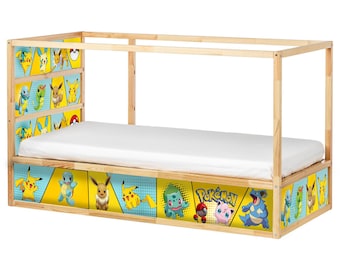 IKEA Kura Beds for Kids Room - Pokemon Themed stickers - Nursery Decor Kura Bed Sticker