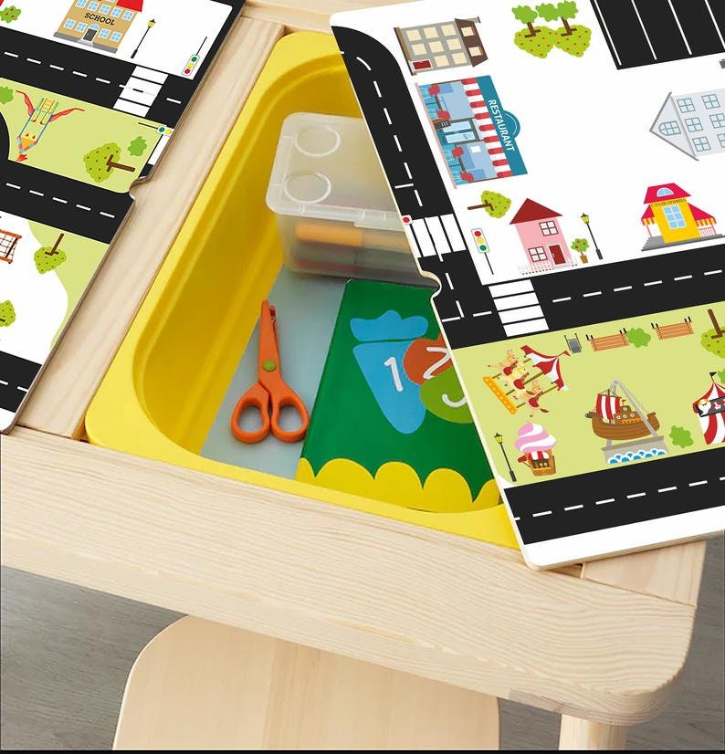 Play Mat for Cars 70x45cm Furniture Stickers ride on Etsy