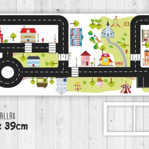Wegsticker "RIDE on City": voor Ikea 3 Kallax-opbergers, 111 x 39, meubels niet inbegrepen