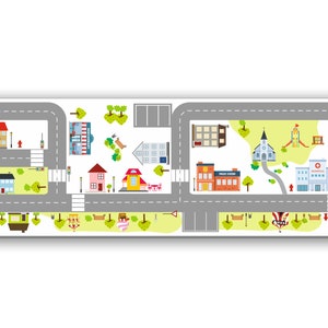 Road decal RIDE on City: 146,5x39cm. sutitable for Ikea KALLAX storagesee picture Furniture not include Gray