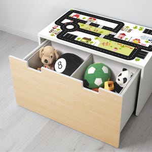 Road Decal 90x50cm ride on City Sutitable for IKEA STUVA Storage Bench Furniture Not Included Etsy Canada