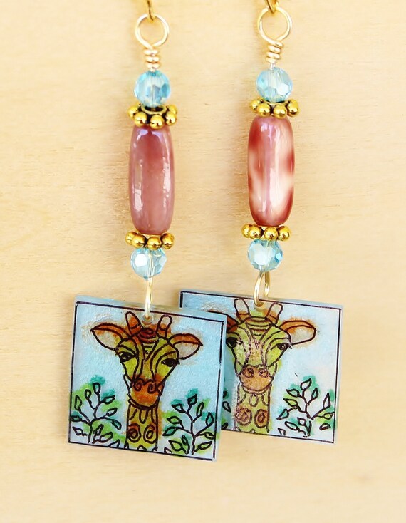 Giraffe Safari Earrings (#765)