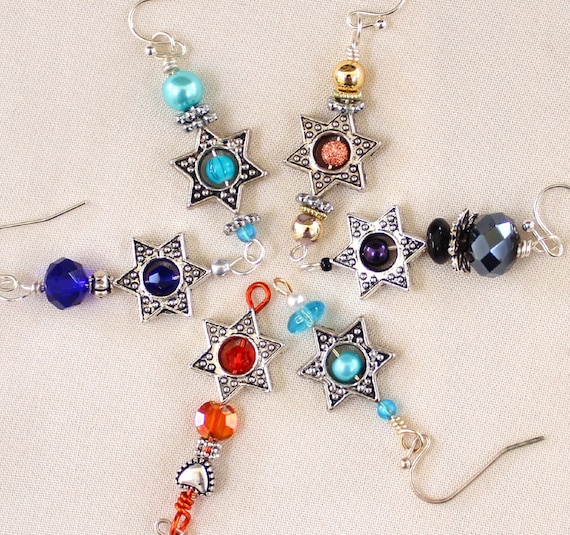 Star of David earrings