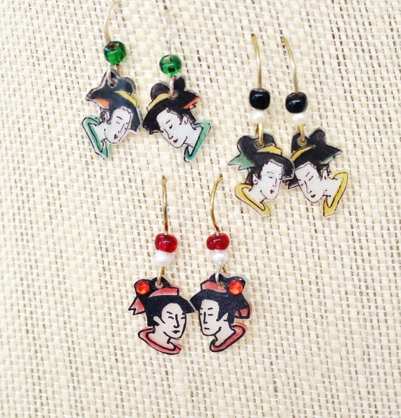 Mini-Geisha Earrings