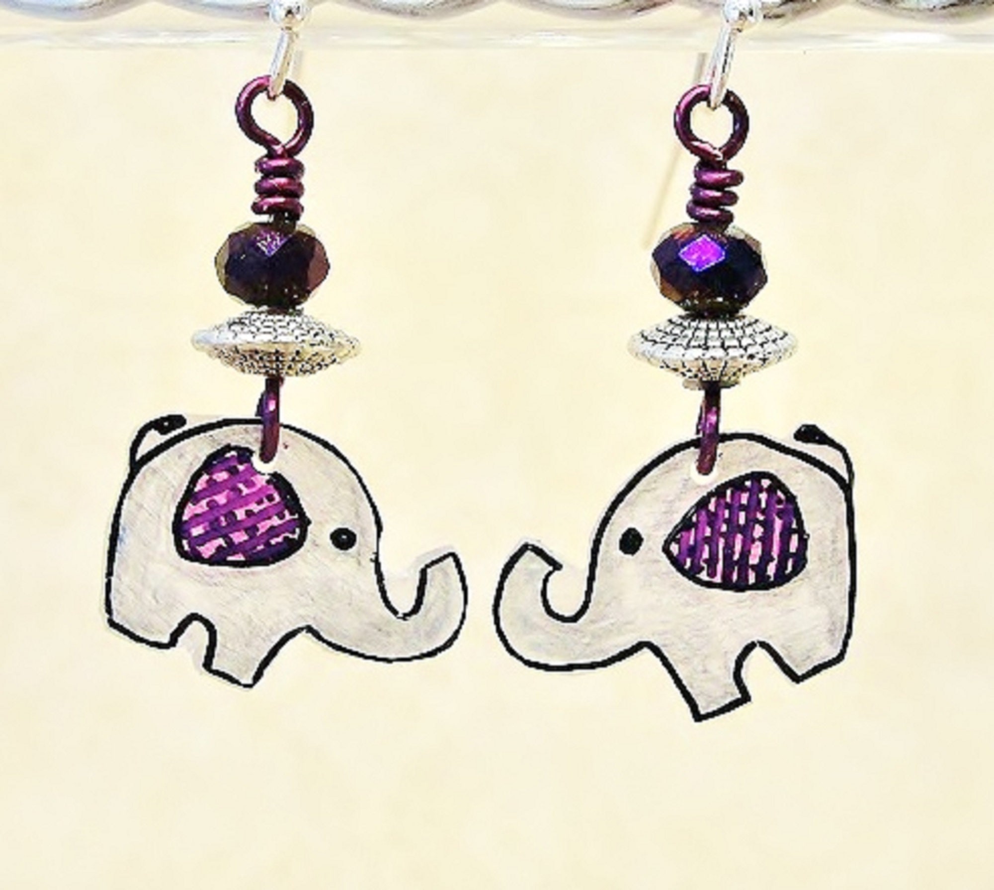 Baby Elephant Earrings (578/9/80)
