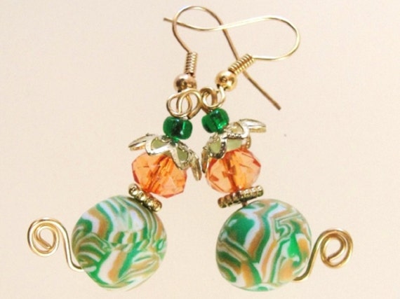 Cool Cats Bead Earrings (#70)