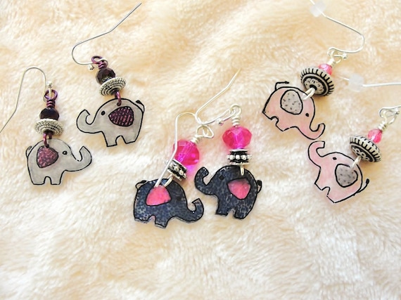 Baby Elephant Earrings (578/9/80)