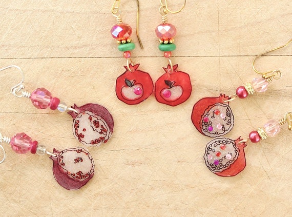 Pomegranate Earrings