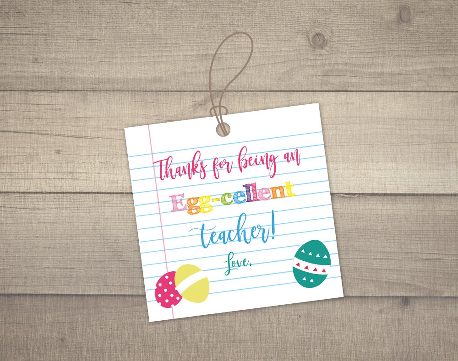 Easter Teacher Appreciation Easter Gift Tags Teacher Tags Etsy
