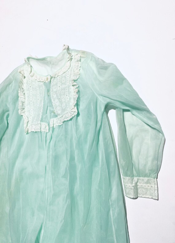 Peignoir Sears and Roebuck nylon lace night gown.… - image 7