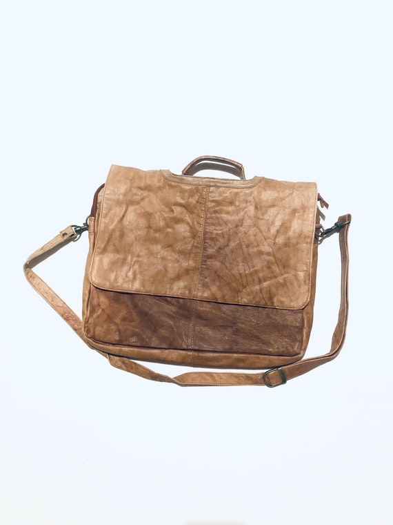 Small Marcie Leather Bag with Double Handles | LOZURI
