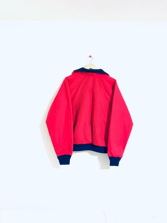 Woolrich 90s Red nylon windbreaker/bomber jacket.… - image 4