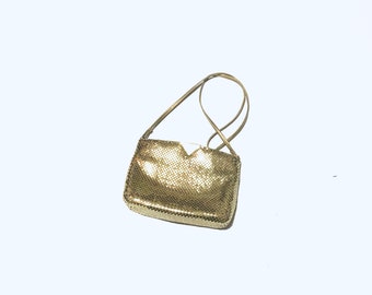gold shoulder bag