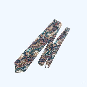 Vintage Pierre Balmain Silk Necktie: Italian Paisley Print