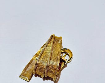 Vintage Mesh Gold Tone Belt - Etsy display picture 2