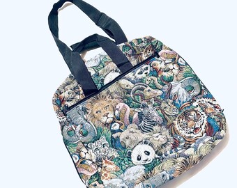 Bovano American Uni Safari Theme Tapestry Luggage Duffel Bag - Etsy display picture 1