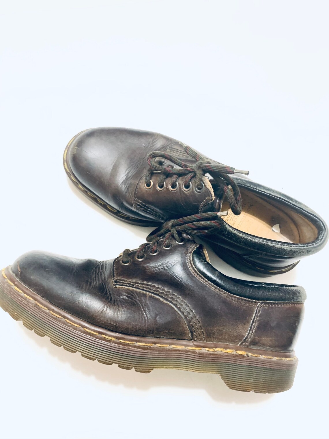 Brown Dr. Marten's Air Cushion, Leather Men's Boots. 80's Doc Martens